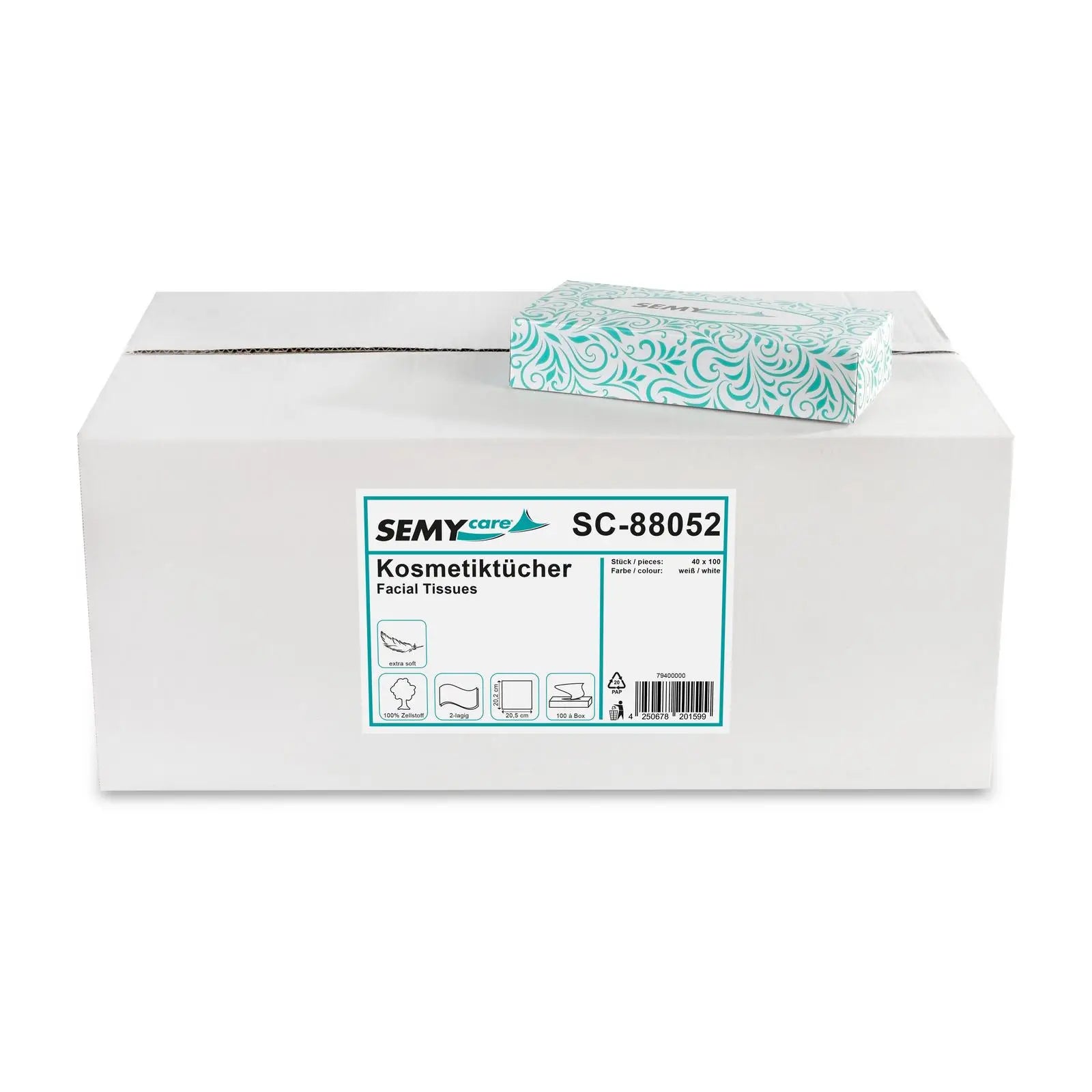 Kosmetikboxen, 2-lagig, Zellstoff