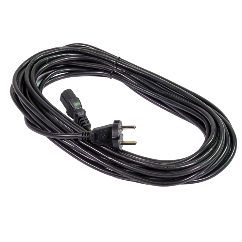 Sprintus Netzkabel 10m schwarz beidseitig steckbar für Floory