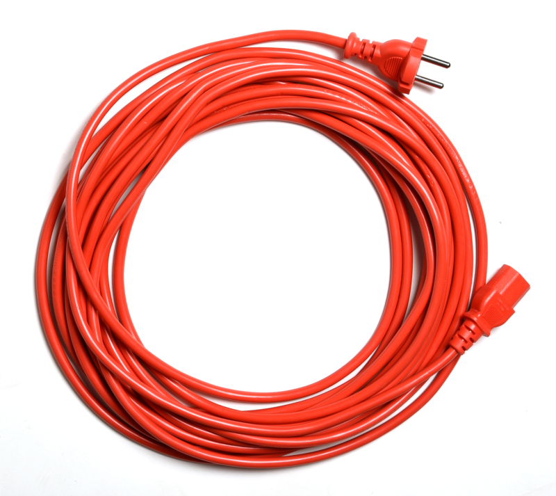 Sprintus Netzkabel 10m rot beidseitig steckbar für Era EVO