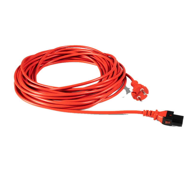 Sprintus Netzkabel 15m rot beidseitig steckbar EU-Stecker für BoostiX