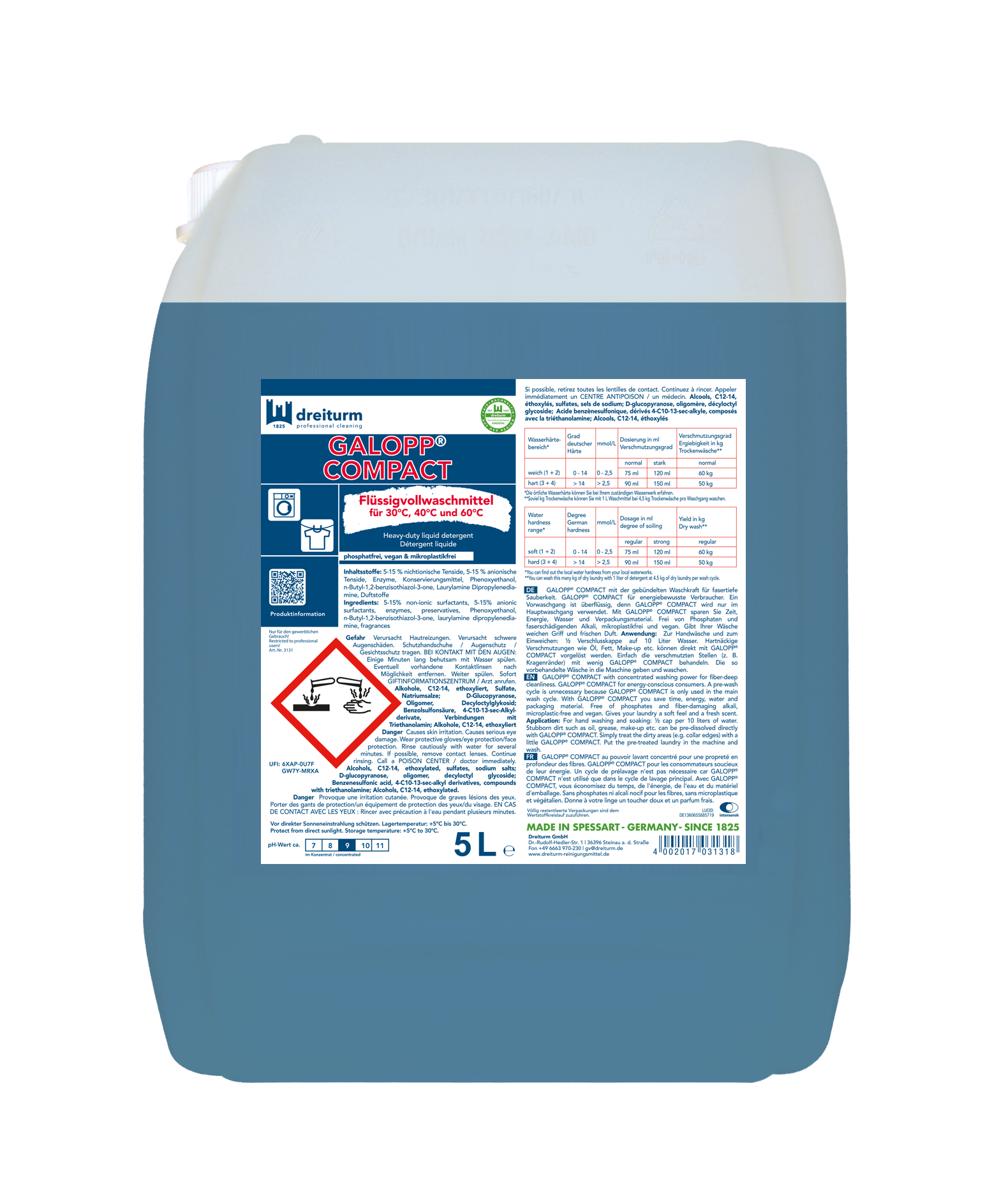 Galopp Compact Flüssigvollwaschmittel