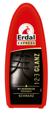 1-2-3 Glanzschwamm mit Bienenwachs schwarz