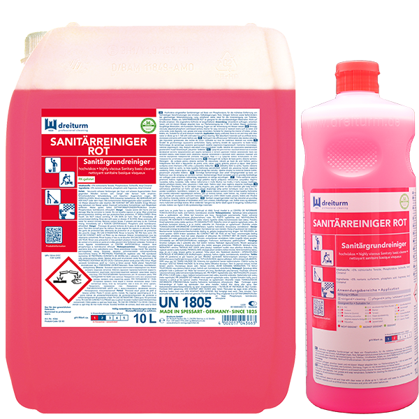 Sanitärreiniger rot