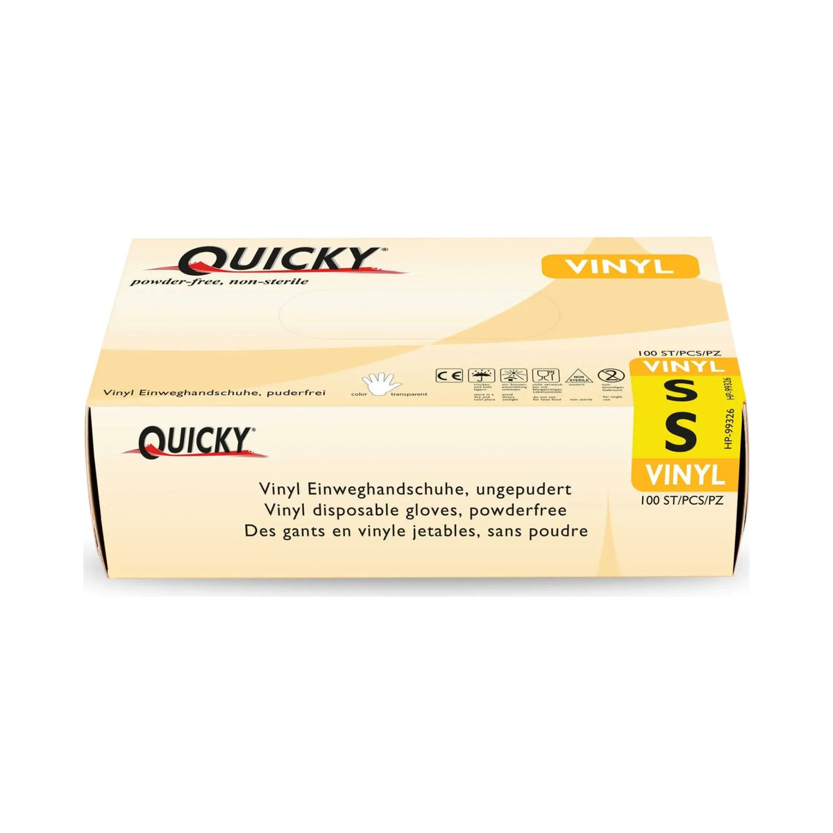 Quicky Vinyl-Einweghandschuhe transparent puderfrei