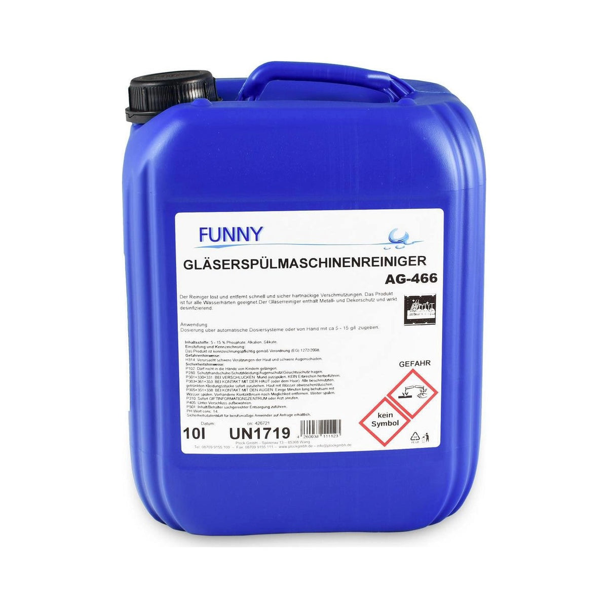 Funny Gläserreiniger für Gewerbe-Spülmaschinen 10 Liter