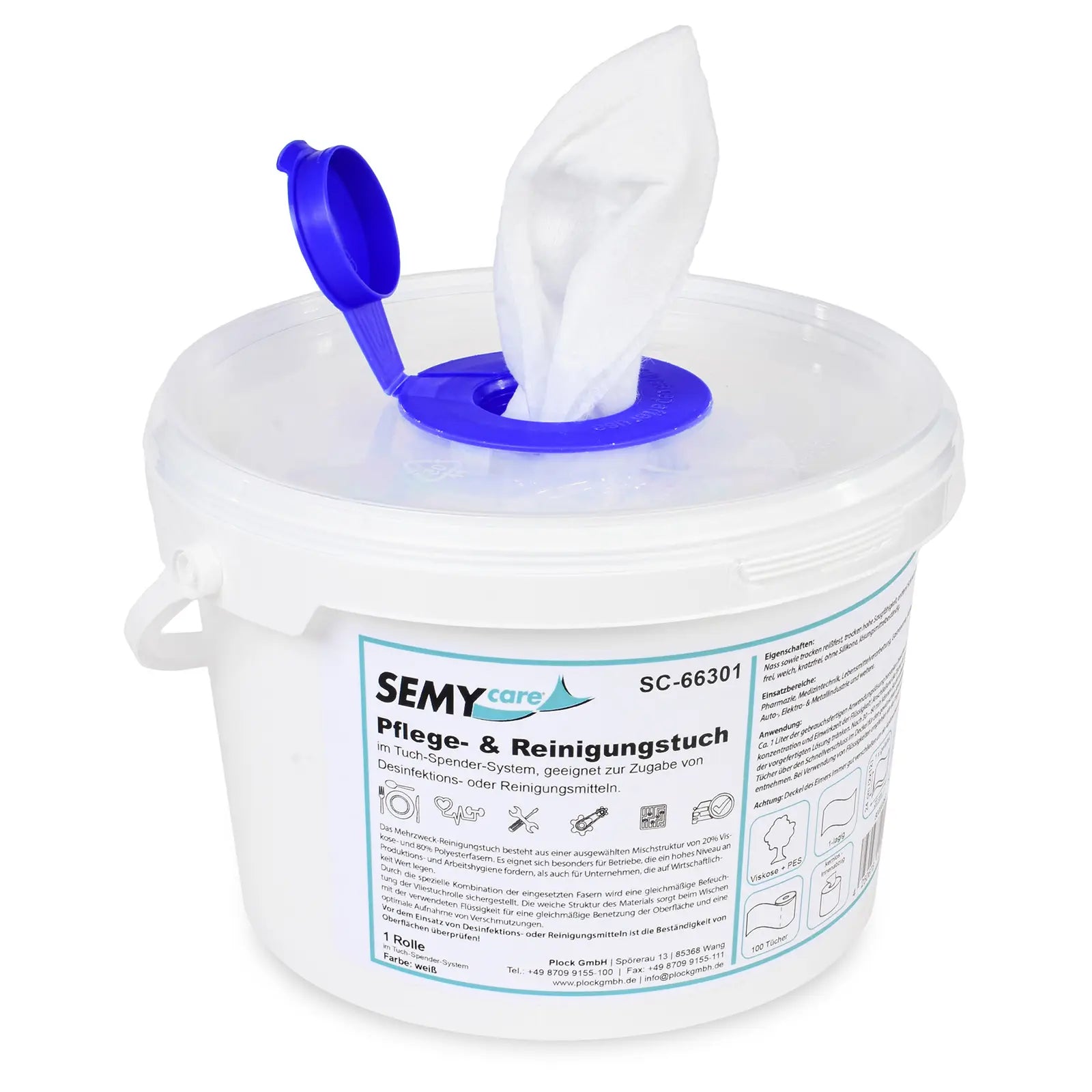 Pflege- & Reinigungstücher im Kübel