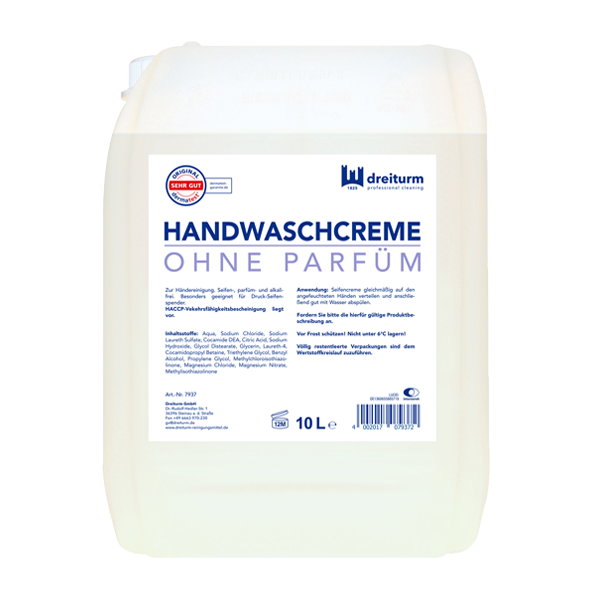 Handwaschcreme ohne Parfüm