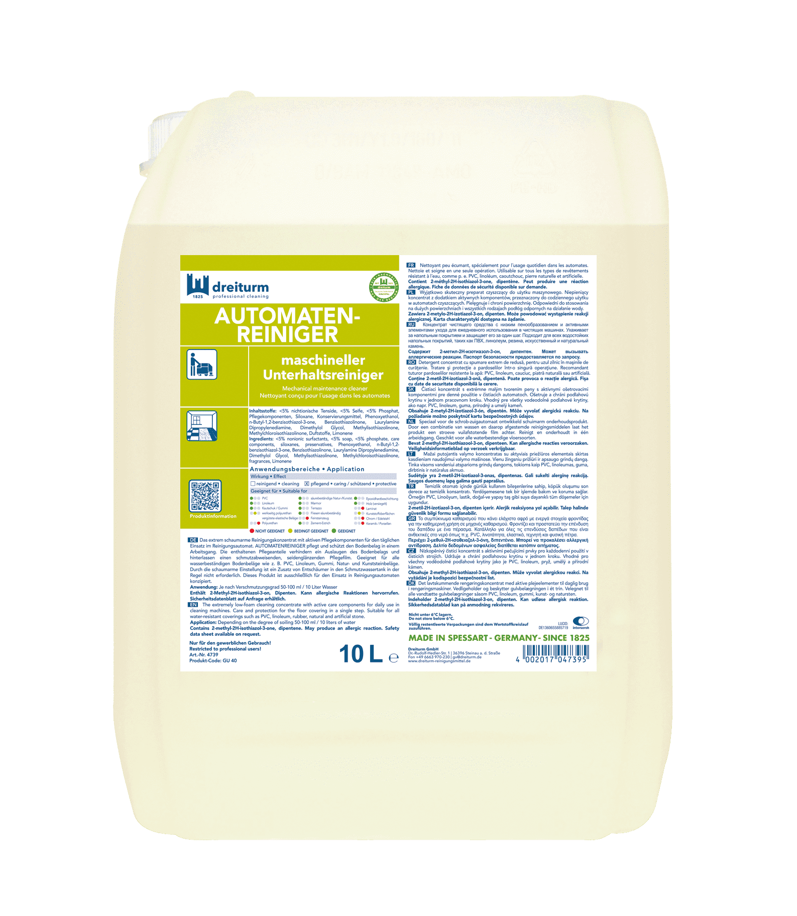 Automatenreiniger maschineller Unterhaltsreiniger