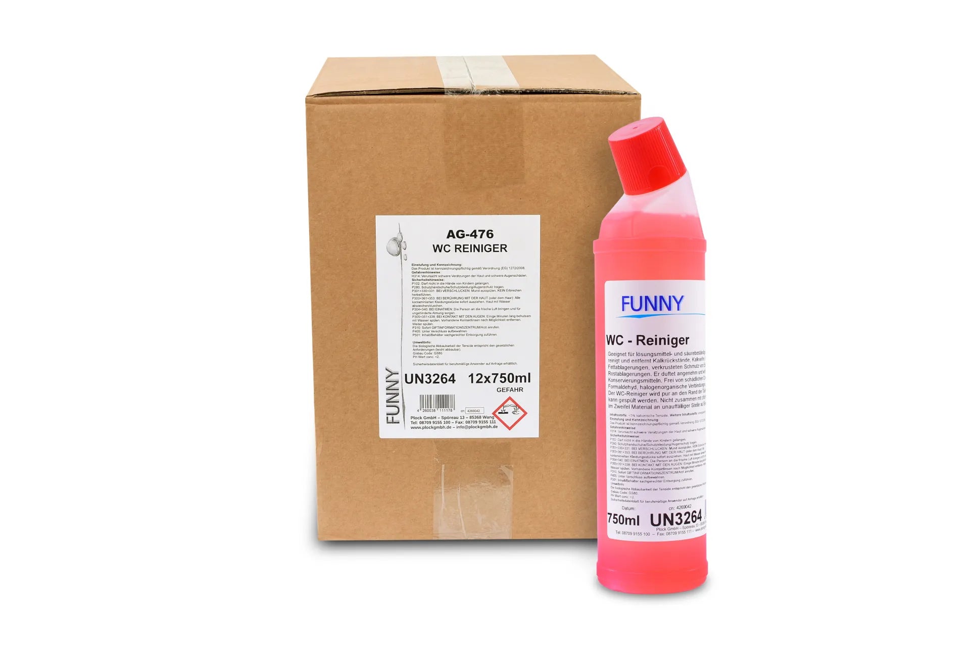 Funny WC-Reiniger flüssig Schräghalsflasche