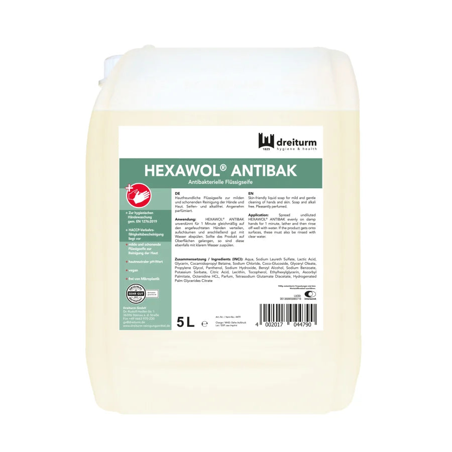 Flüssigseife HEXAWOL® ANTIBAK – antibakteriell