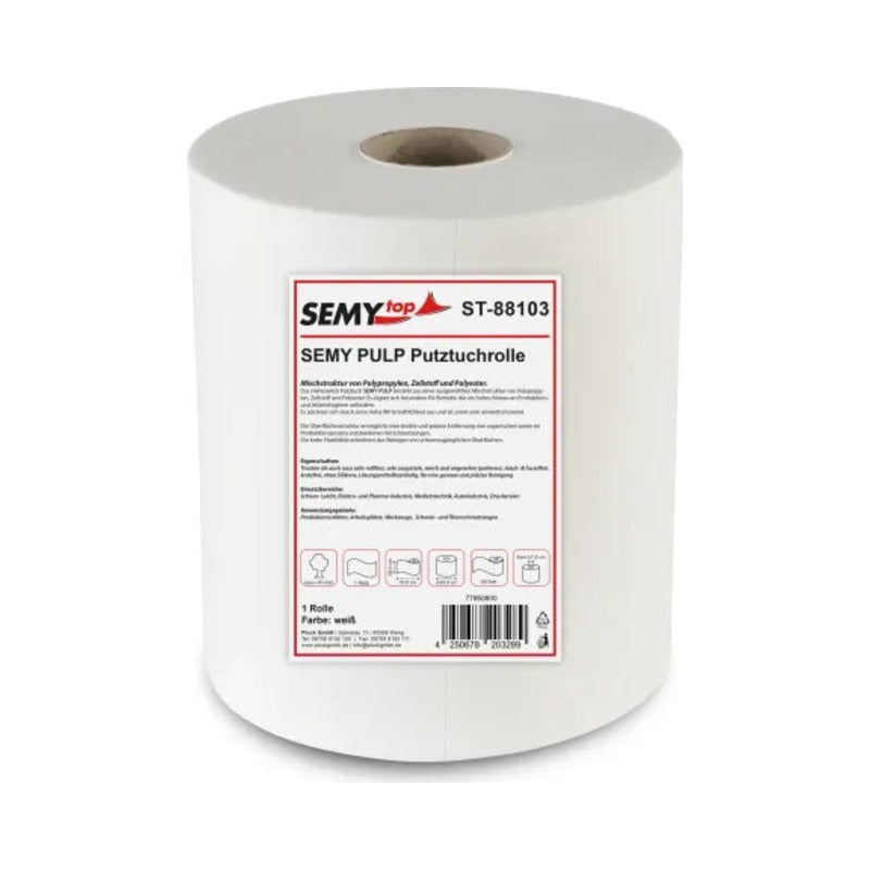 SemyTop Semy Pulp Putztuchrolle 29 cm weiß