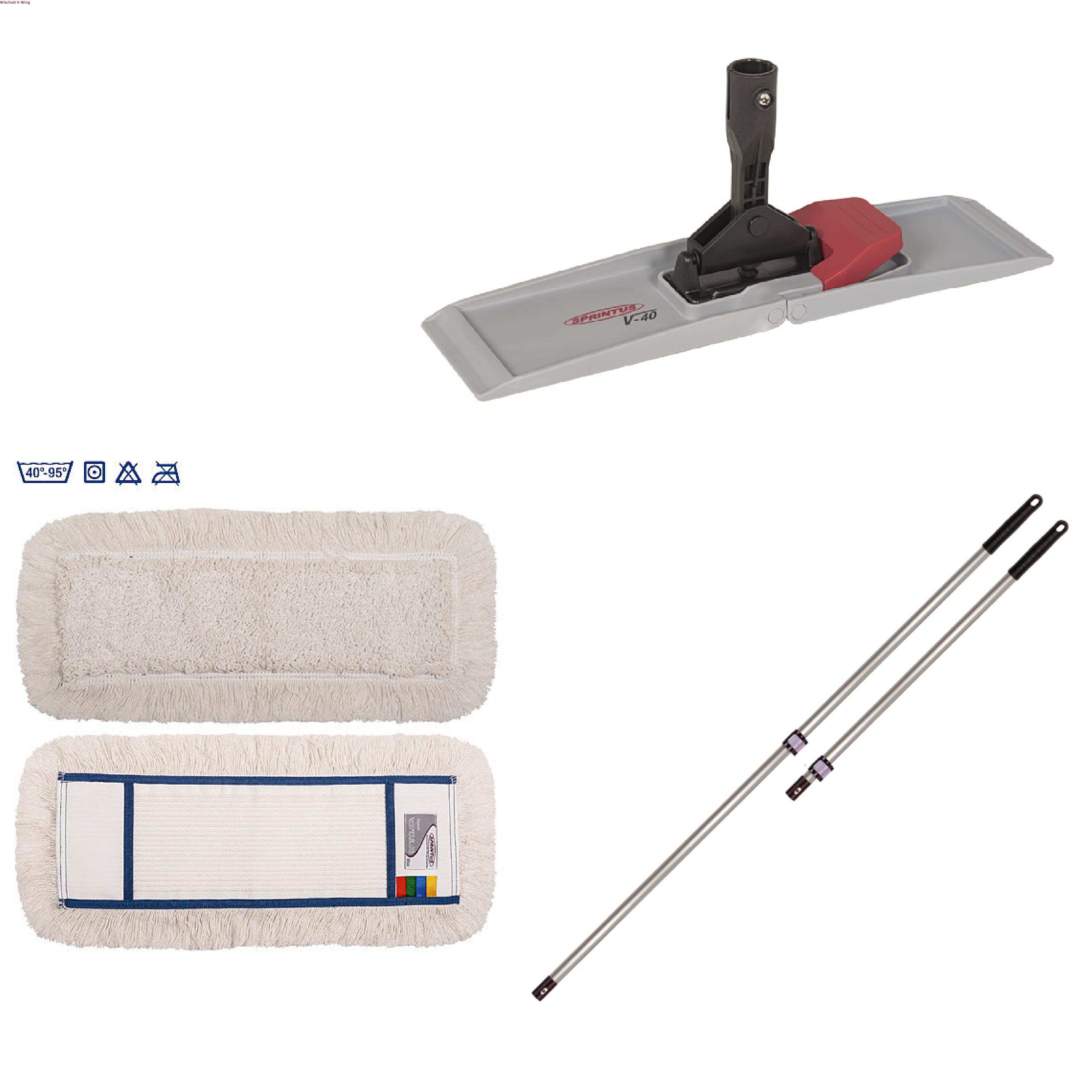 Wischset Sprintus 3-teilig, 50 cm