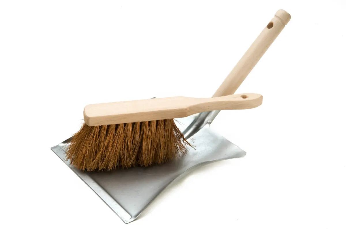 Kehrgarnituren Metall, Handfeger Kokos + Schaufel