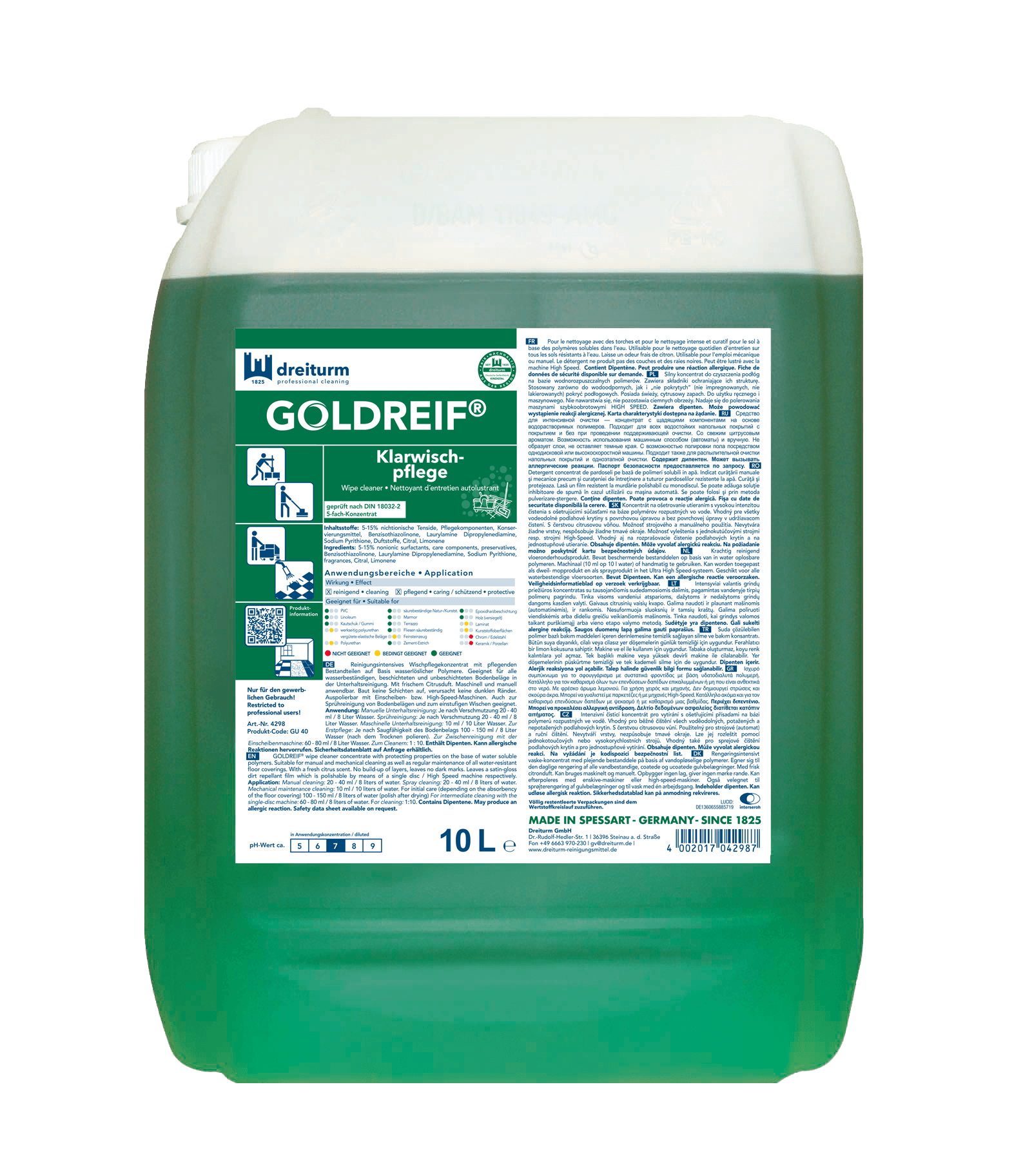 GOLDREIF Klarwischpflege