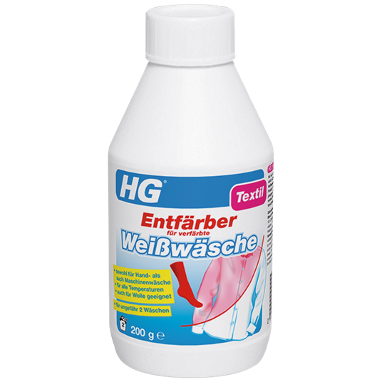 Entfärber für verfärbte Weißwäsche