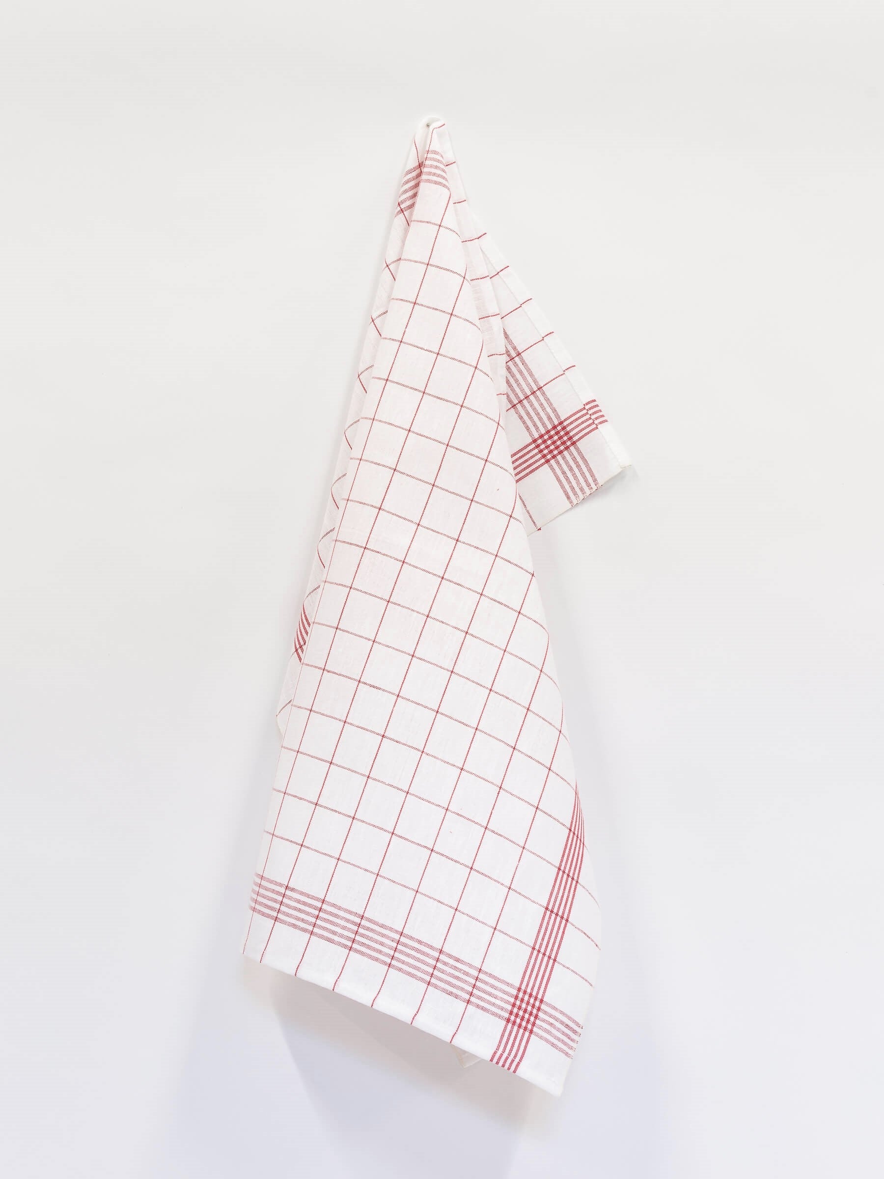 Kariertes Gläsertuch aus 100% Leinen