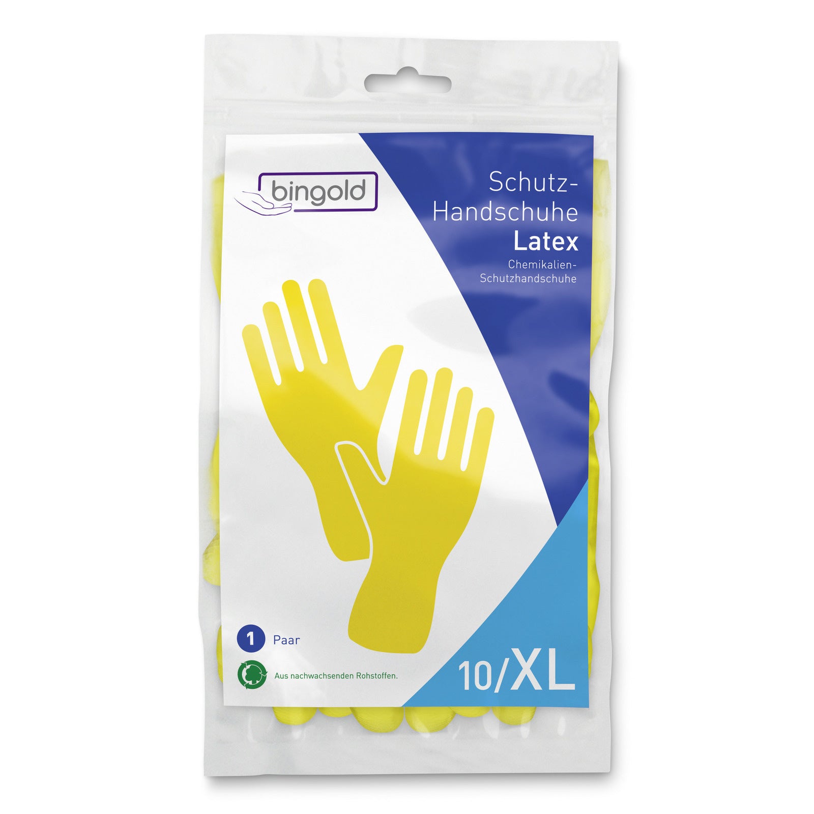 Schutzhandschuhe Latex, gelb