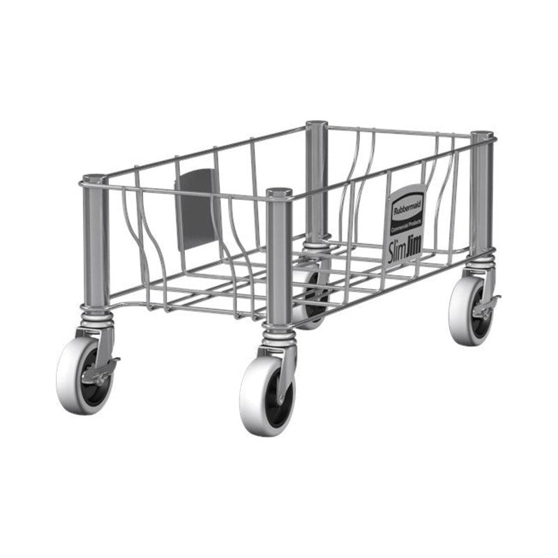 Rubbermaid Slim Jim Transportroller aus Edelstahl +