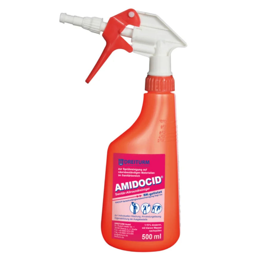 Sprühflasche mit Schaumkanone Amidocid, leer