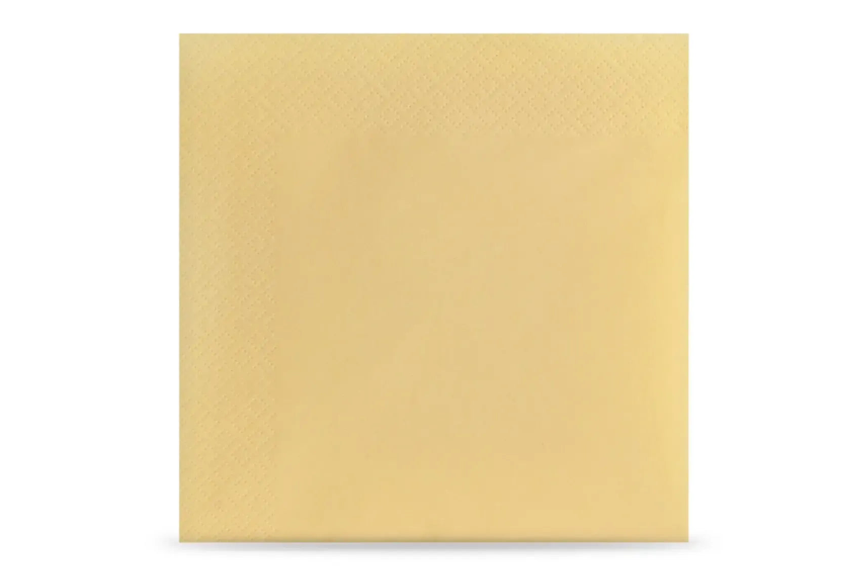 Servietten 33 x 33 cm in Creme, 3-lagig, 1/8-Buchfalz