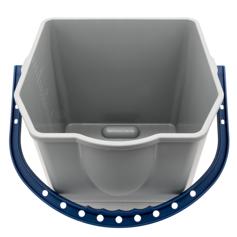 Sprintus Eimer 25 Liter grau blauer Henkel für CombiX