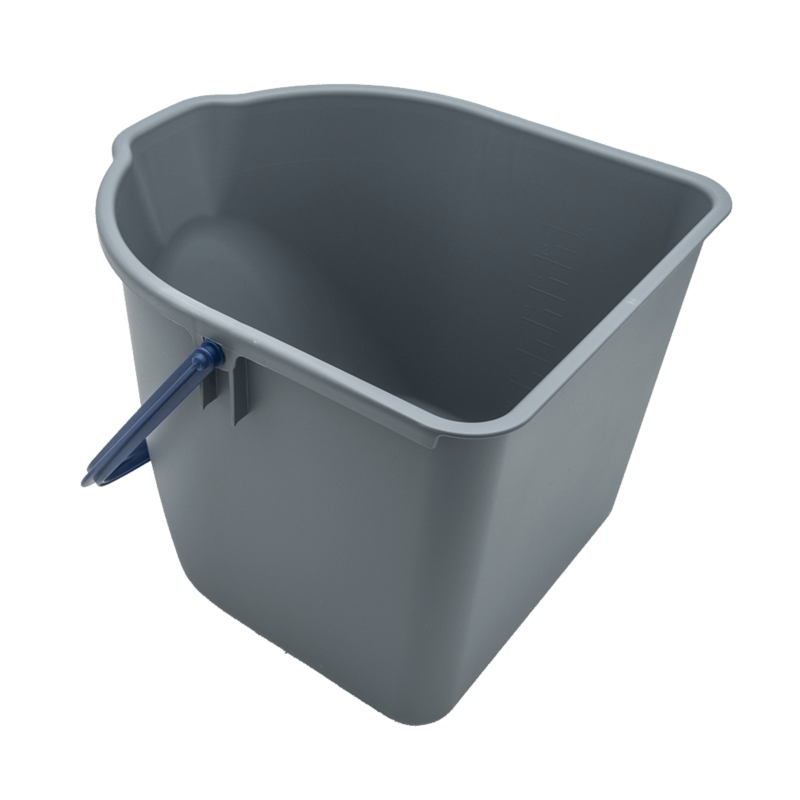 Sprintus Eimer 15 Liter grau blauer Henkel für VariX ZERO