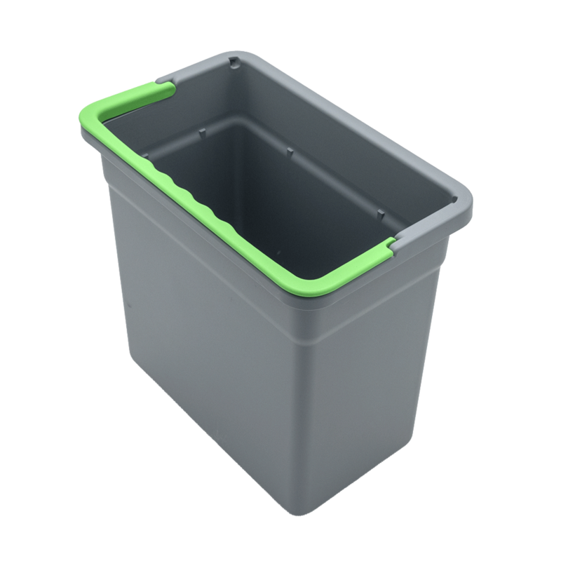 Sprintus Eimer 5 Liter grau grüner Henkel für VariX ZERO