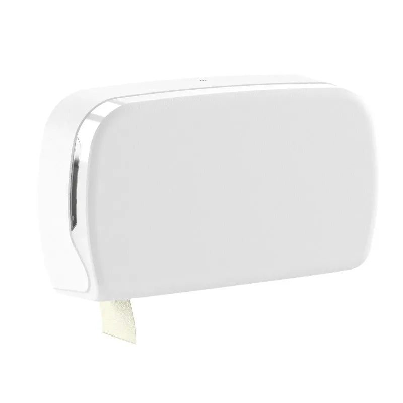 SemyTop Maxi Jumbo Toilettenpapierspender, für 2 Rollen, schwarz matt, für Rollen bis Ø 23 cm