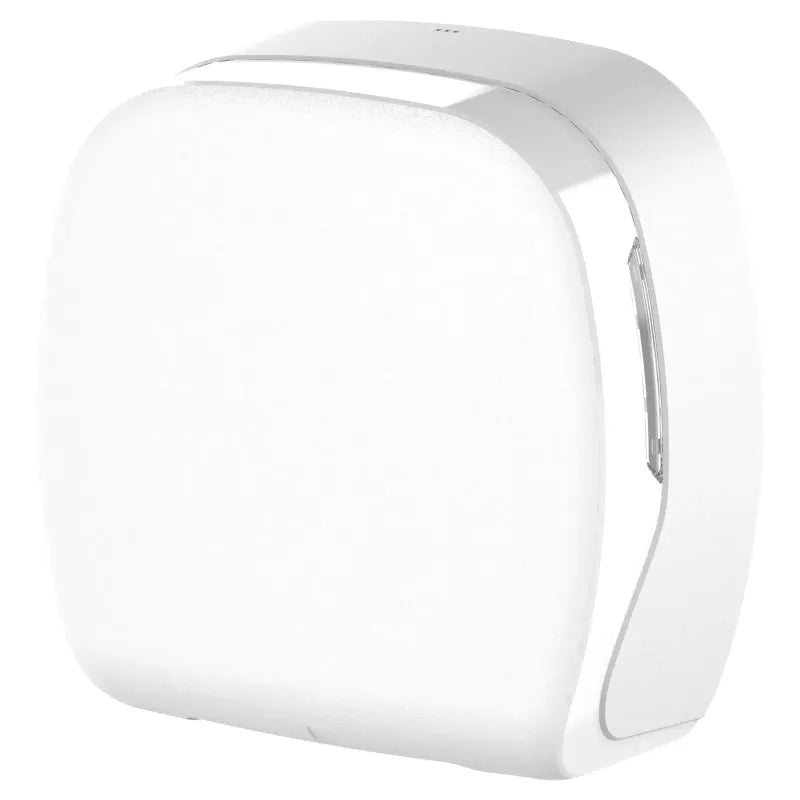 SemyTop Jumbo Toilettenpapierspender, weiß matt, für Rollen bis Ø25 cm