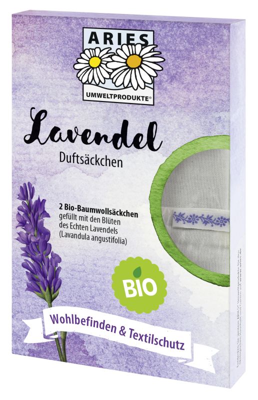 Bio Lavendel Duftsäckchen 2er Set