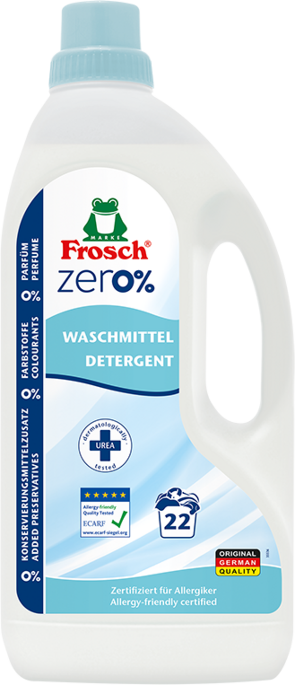 Sensitiv Waschmittel von Frosch Zero%