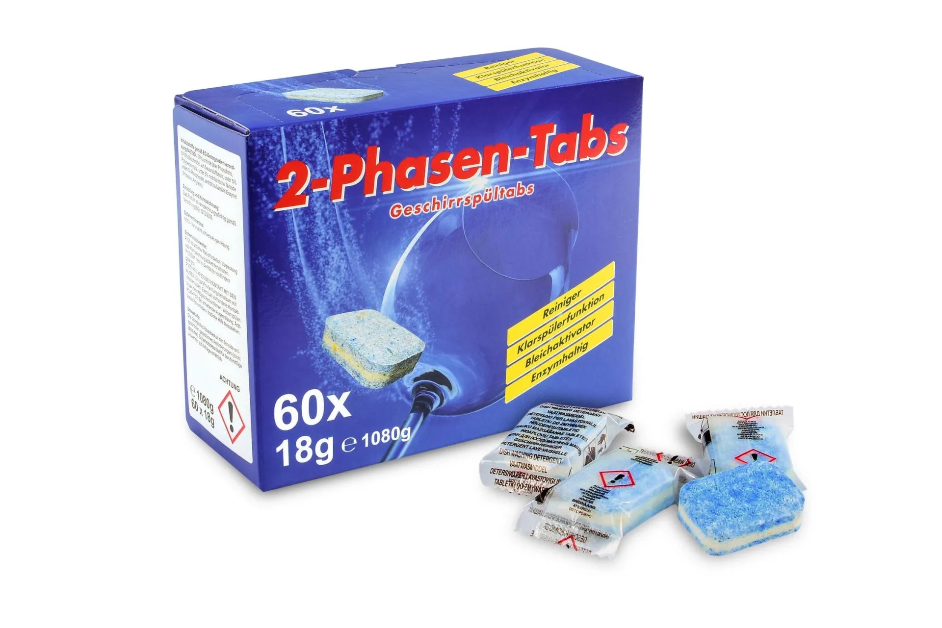 Funny Spülmaschinentabs 2 Phasen, Reiniger und Klarspüler
