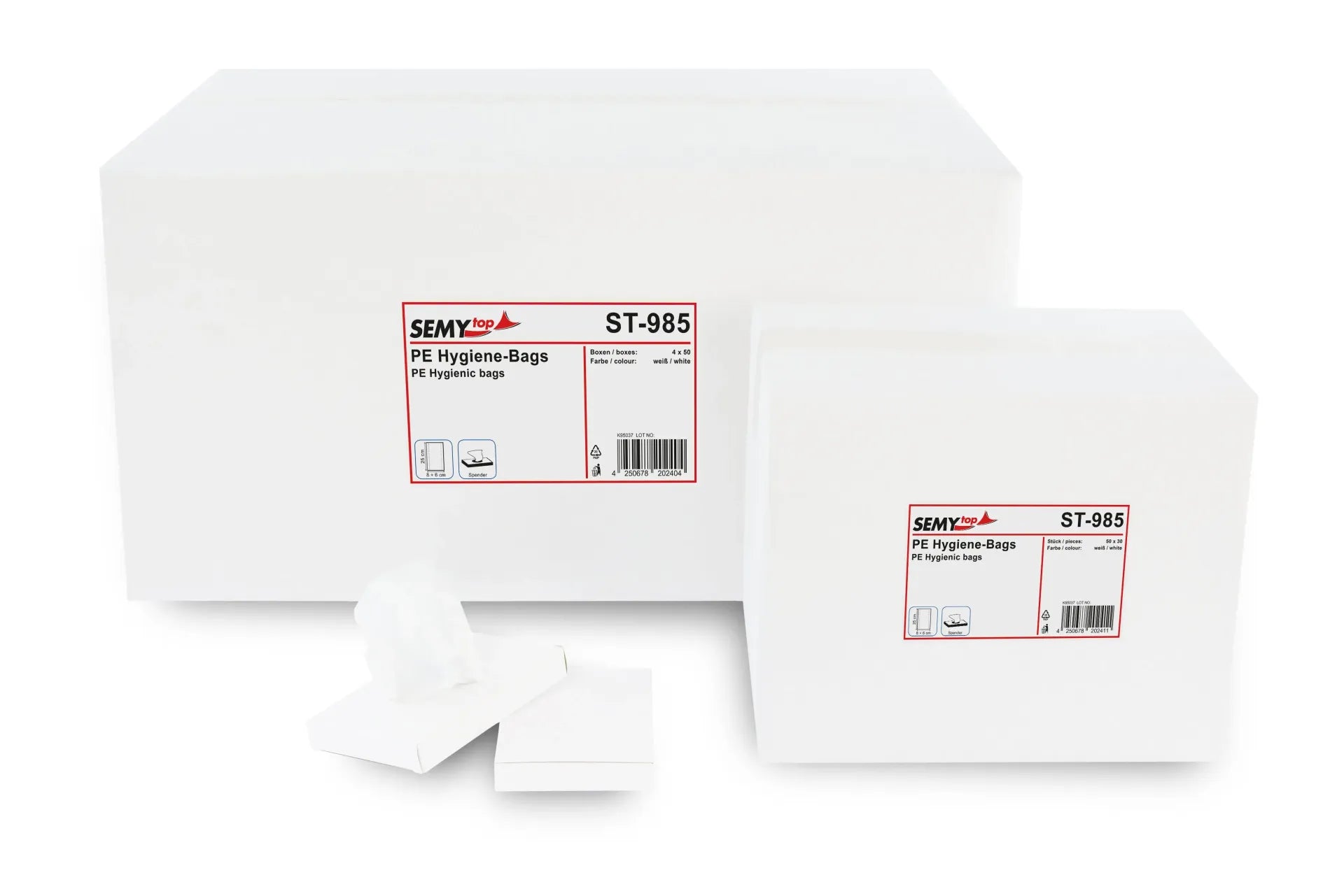 Hygienebeutel im Spenderkarton