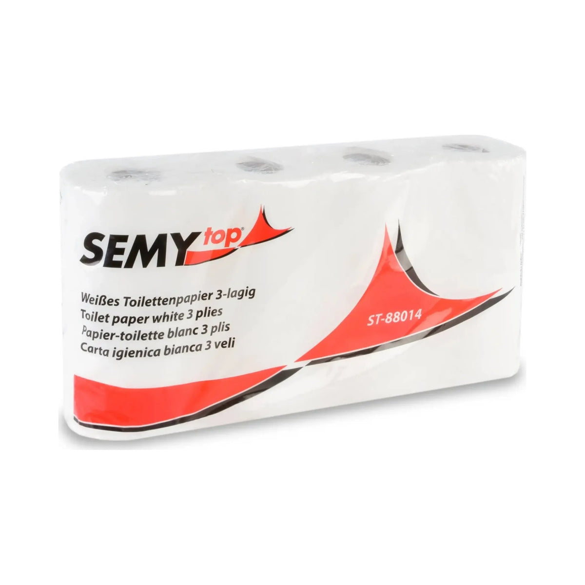 SemyTop Toilettenpapier 3-lagig hochweiß