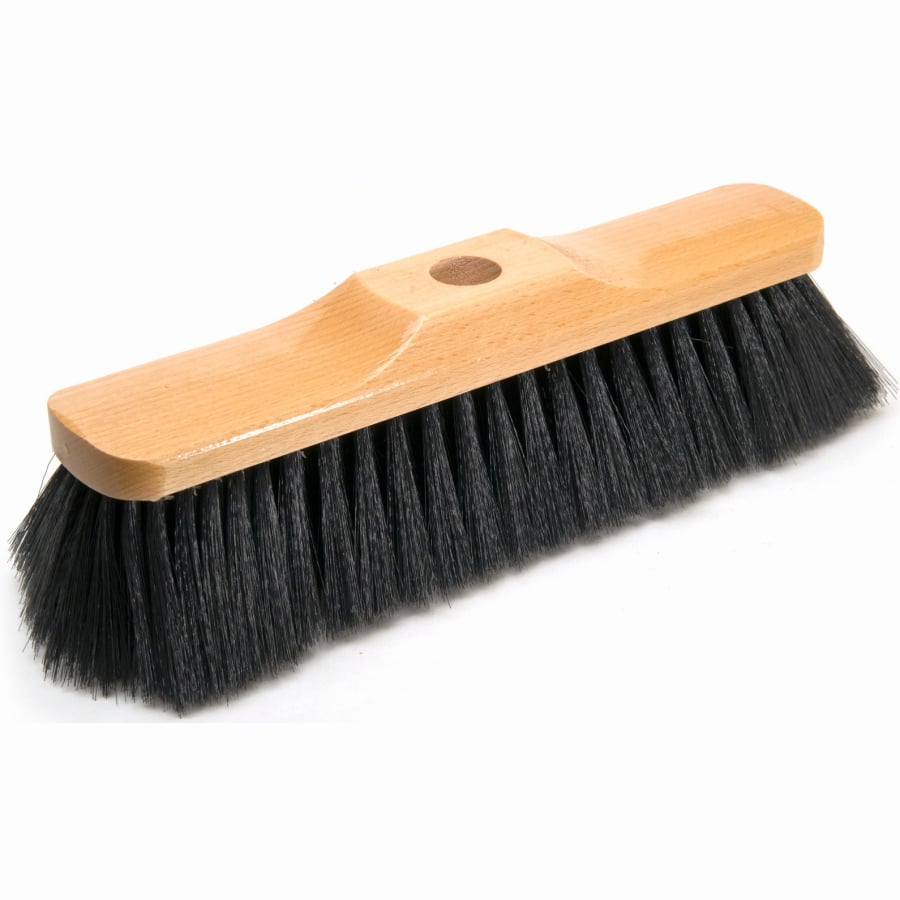 Besen ohne Gewinde, 280 mm, lackiert, Naturhaar