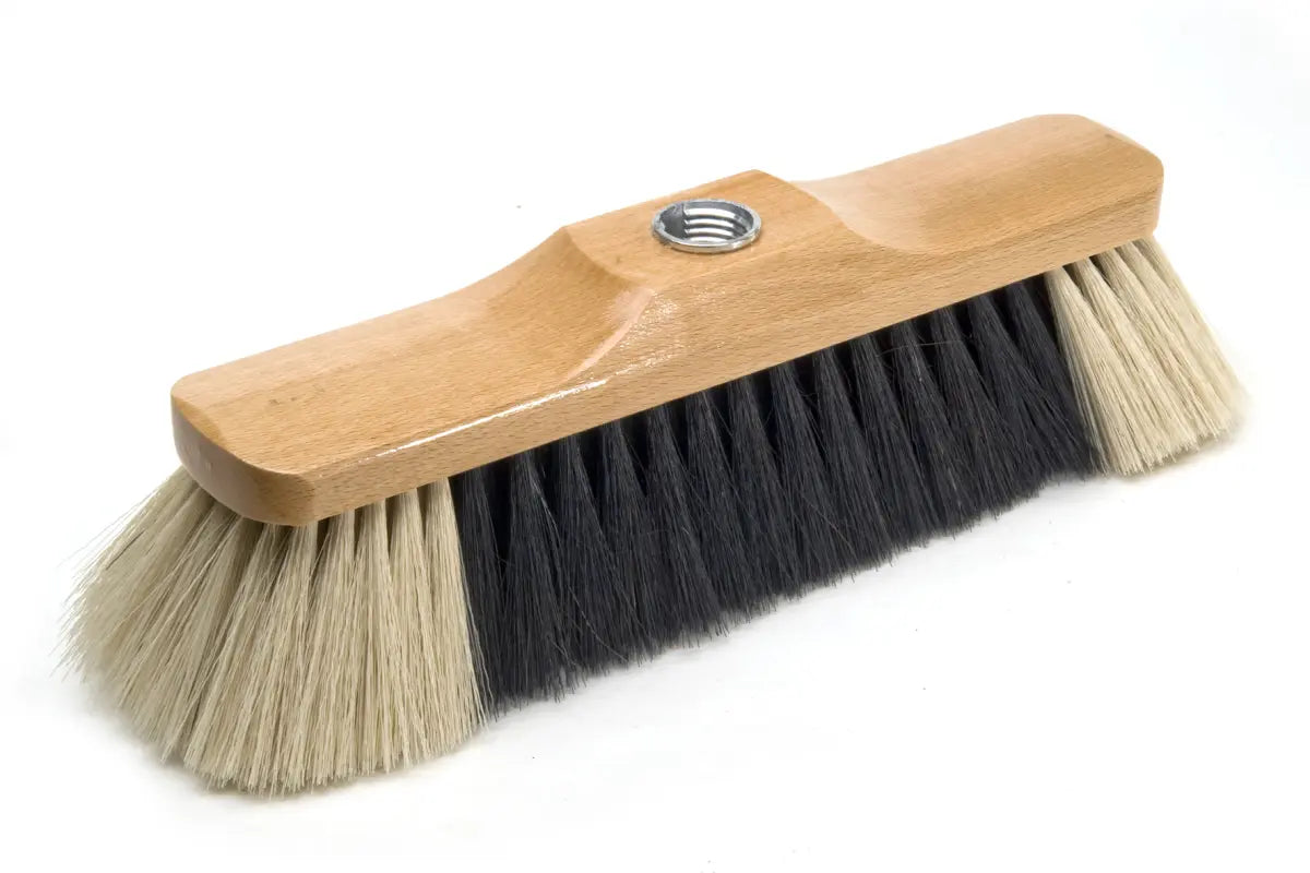 Besen, 280 mm, lackiert,Naturhaarmischung, mit Gewinde