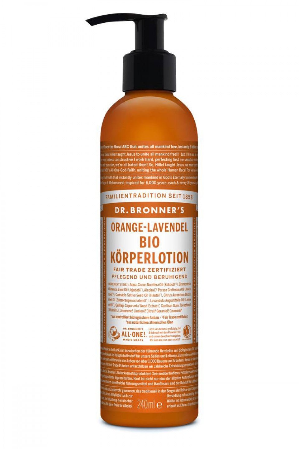 Bio Körperlotion Orange - Lavendel - Haushaltsreinigung.at