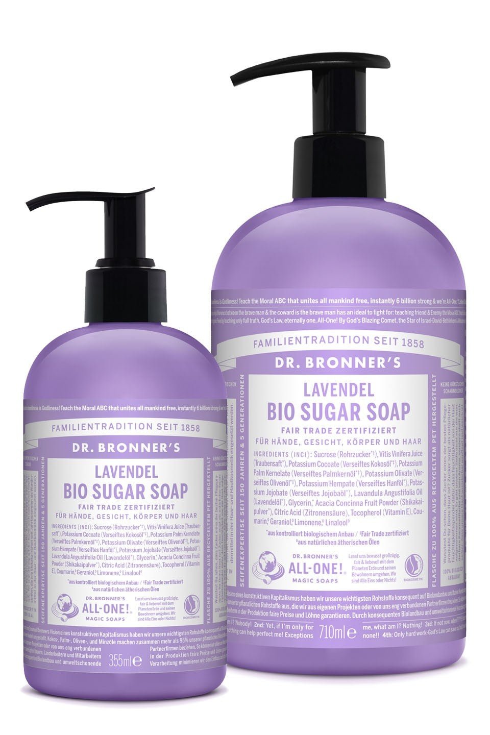 Bio Sugar Soap Lavendel mit Pumpspender - Haushaltsreinigung.at