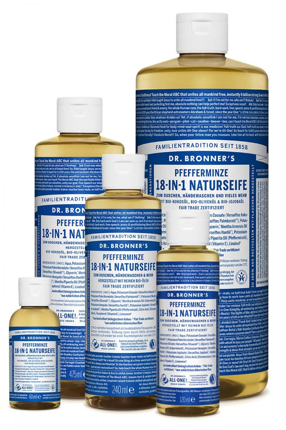 Dr. Bronner's Flüssigseife Pfefferminze - Haushaltsreinigung.at