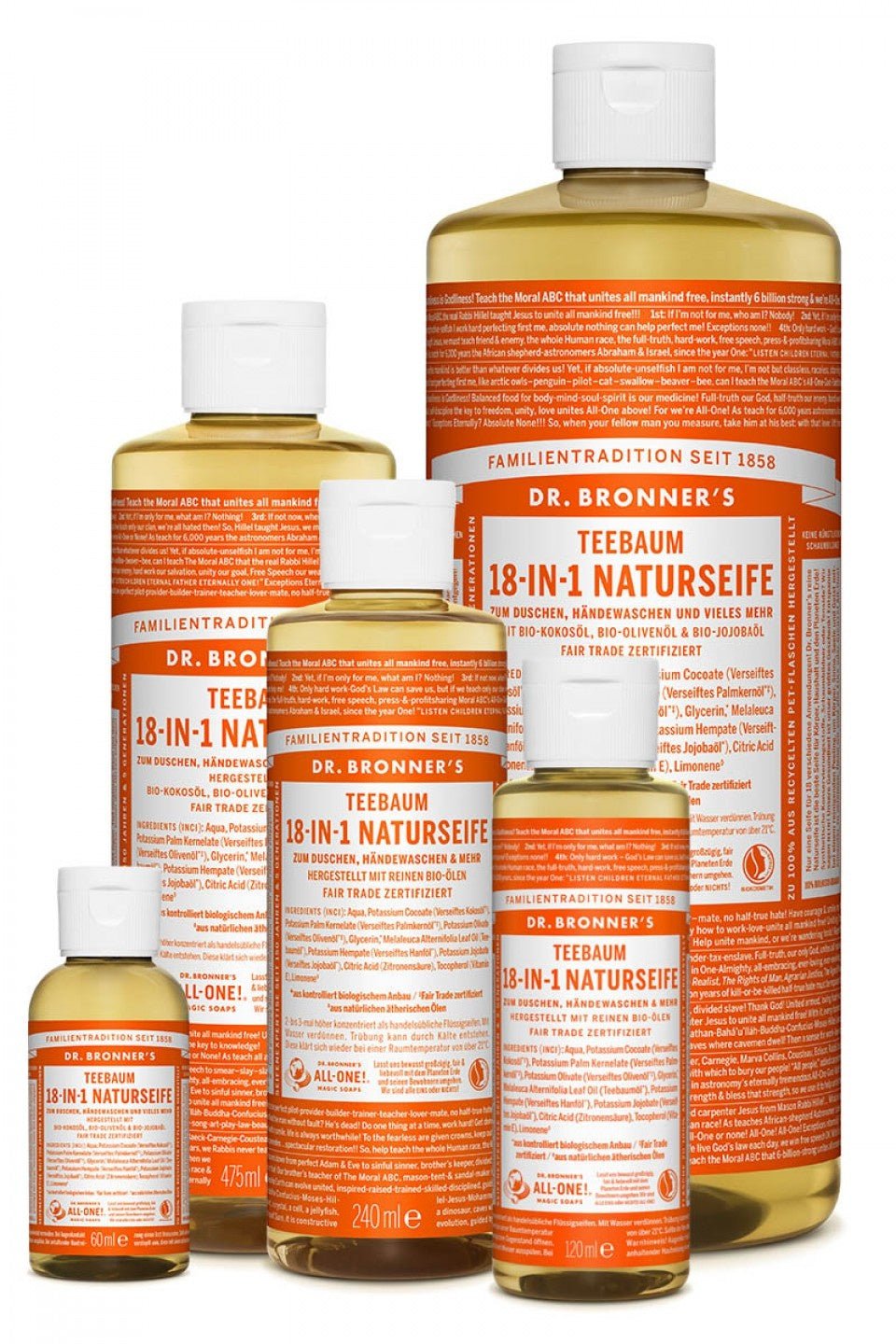 Dr. Bronner's Flüssigseife Teebaum - Haushaltsreinigung.at