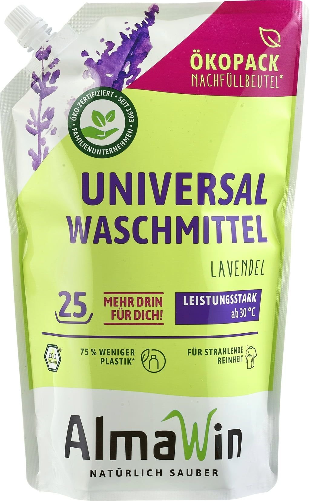 Flüssigwaschmittel Lavendel Universal - Haushaltsreinigung.at