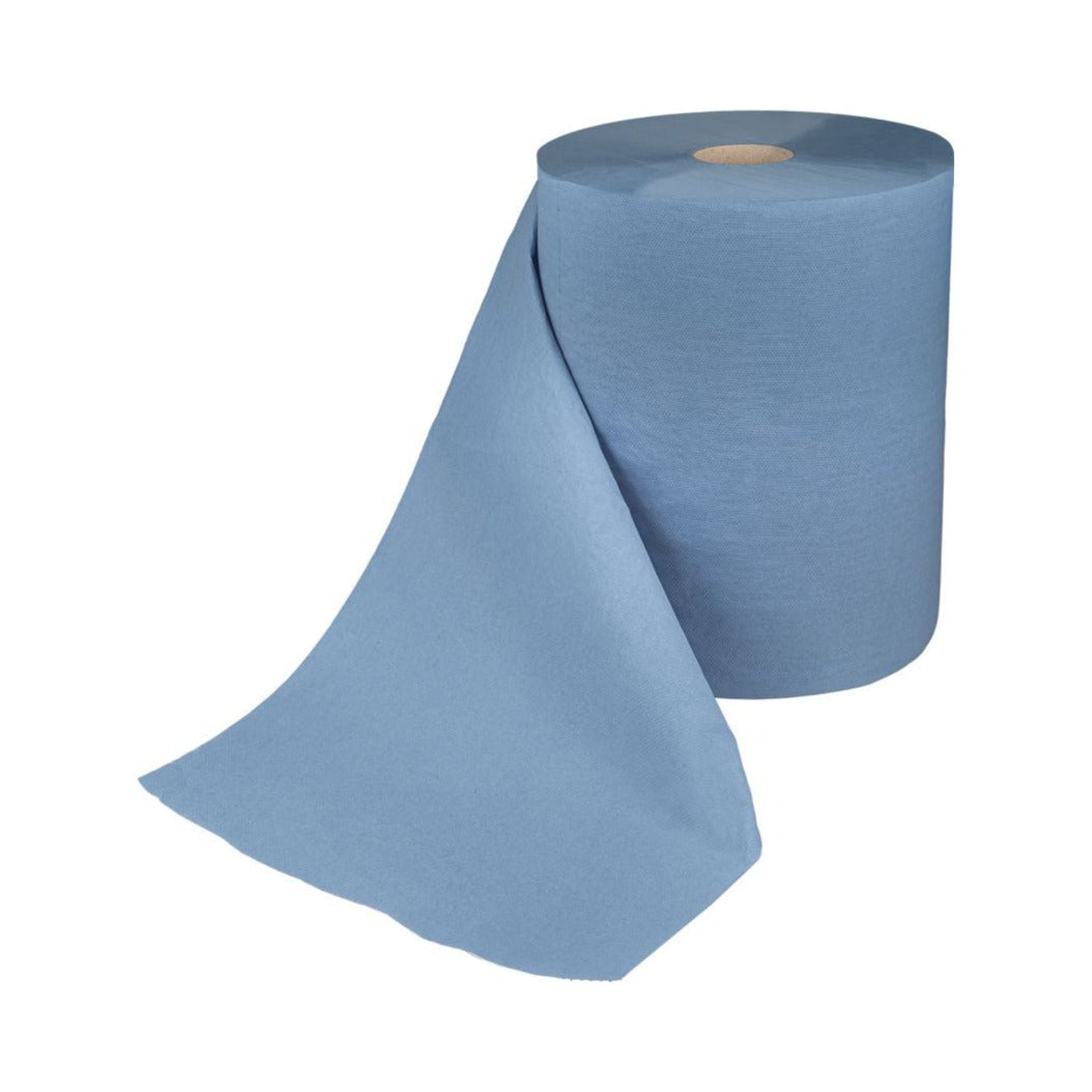 R&B Putzpapier Industrierolle blau 2-lagig 2 x 1000 Blatt