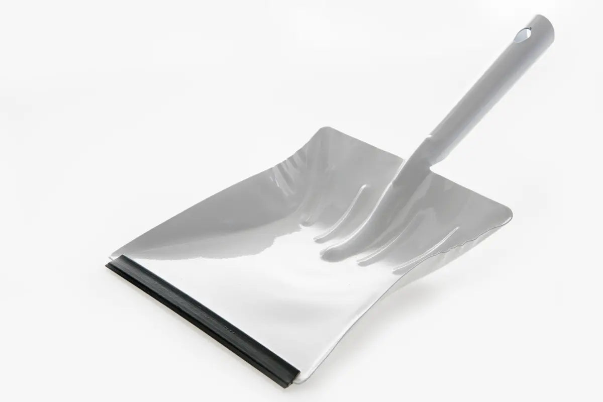 Kehrschaufeln, Metall, mit Lippe, weiß