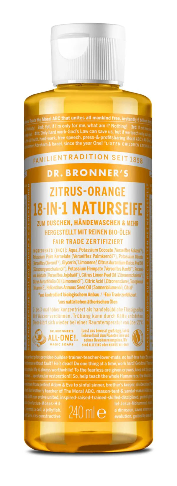 ZITRUS ORANGE - 18 - IN - 1 NATURSEIFE - Haushaltsreinigung.at