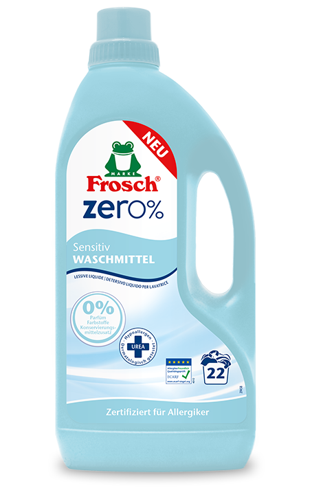 Sensitiv Waschmittel von Frosch Zero%
